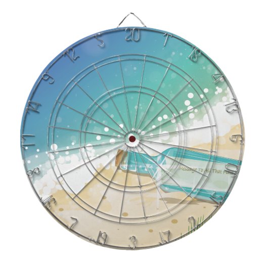 メッセージのボトル ダーツボード (正面)