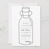 メッセージのボトル |ベビーシャワー招待状 招待状 (正面)