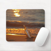 メッセージのボトル マウスパッド (マウス)