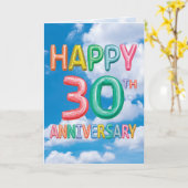 メッセージのマイルストーン30 – 記念日 カード (黄色い花)