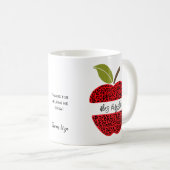 メッセージの個人用先生アニマルプリント コーヒーマグカップ (正面右)