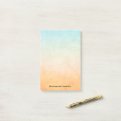 メッセージの水彩 ポストイット (デスク上)