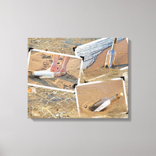 メッセージの瓶詰め キャンバスプリント (正面)