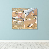 メッセージの瓶詰め キャンバスプリント (インサイチュ (ウッドフロア))