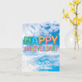 メッセージの盛大な記念日 カード (黄色い花)