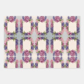 メッセージの花のラッピング宇宙 ラッピングペーパーシート (正面2)