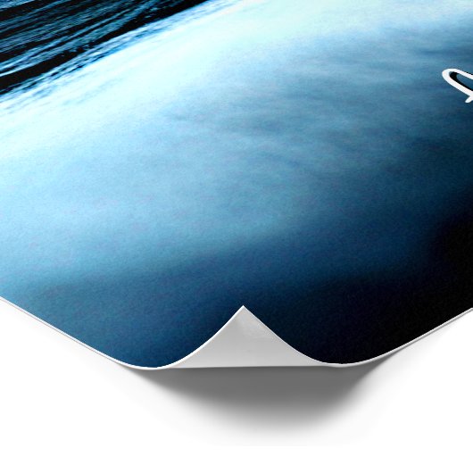 メッセージの追加、セーリング船の青稲妻 ポスター (角)