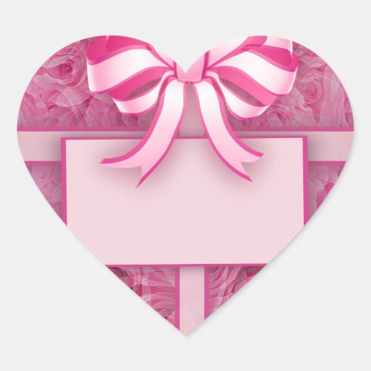 メッセージの追加 ハートシール (正面)