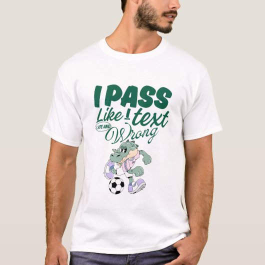メッセージの送信に失敗して遅刻する Tシャツ (正面)