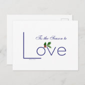 メッセージの送信…愛すべき季節だ! ポストカード (正面/裏面)