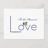 メッセージの送信…愛すべき季節だ！ ポストカード (正面)