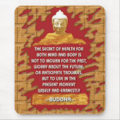 メッセージのmousepadを意欲を起こさせている仏 マウスパッド (正面)