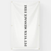 メッセージをここに置く…屋外バナー 横断幕 (縦)