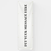 メッセージをここに置く…屋外バナー 横断幕 (縦)