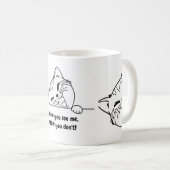 メッセージをカスタム読む – CAT MUG! コーヒーマグカップ (正面右)