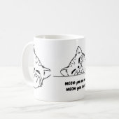 メッセージをカスタム読む – CAT MUG! コーヒーマグカップ (正面左)