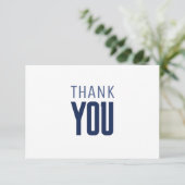 メッセージをミニマルモダンム化する サンキューカード (スタンド正面)