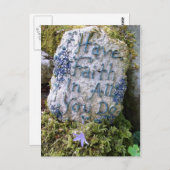 メッセージを信じて感動的いる ポストカード (正面/裏面)