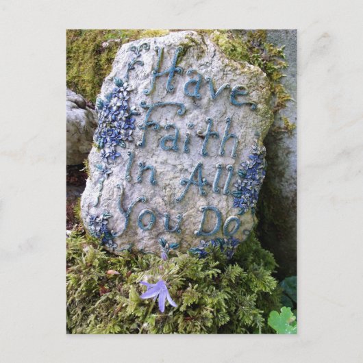 メッセージを信じて感動的いる ポストカード (正面)