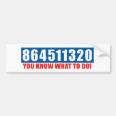 メッセージを推測し、Itバンパーステッカーを実行 バンパーステッカー (正面)