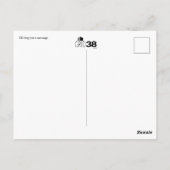 メッセージを落とす ハイタカ 誕生日 ポストカード (裏面)