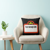 メッセージを追加する映画館の看板の枕 クッション (椅子)