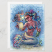 メッセージインザボトルマーメイドファンタジーアートカード (正面/裏面)