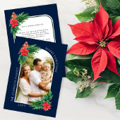 メッセージエレガントが背面にあるクリスマスフォトカード シーズンカード