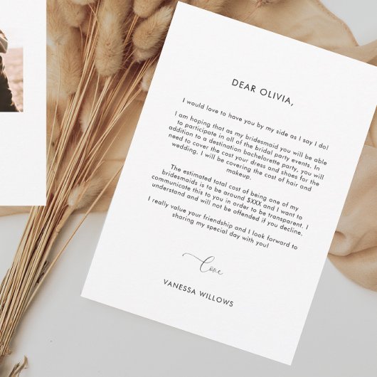 メッセージエレガント予算は私のブライドメイ頼ドカード 招待状