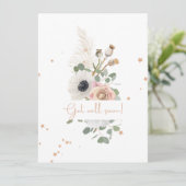 メッセージエレガント付きの花束 カード (スタンド正面)