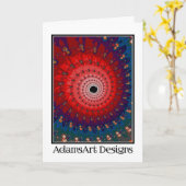 メッセージカスタマイズデザインお客様の折り畳みグリーティングカード カード (黄色い花)