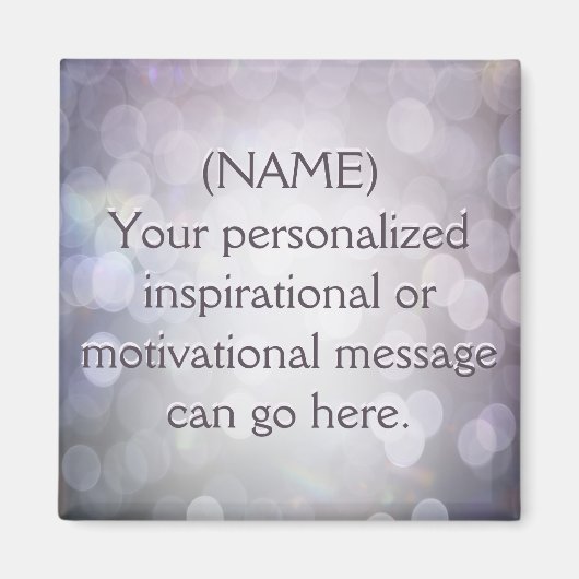 メッセージカスタムのやる気を起こさせる作成 マグネット (正面)