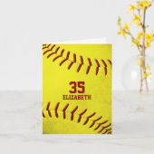 メッセージカスタムソフトボシンプルールの挨拶 カード (黄色い花)