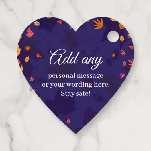 メッセージカスタムハッピーサンクスギビング フェイバータグ (裏面)