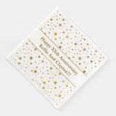 メッセージカスタム記念日のホワイトスター/金ゴールドスター (コーナー)