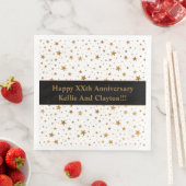 メッセージカスタム記念日のホワイトスター/金ゴールドスター (インサイチュ)