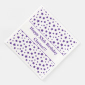 メッセージカスタム誕生日パーティー付き紫色の星 (コーナー)