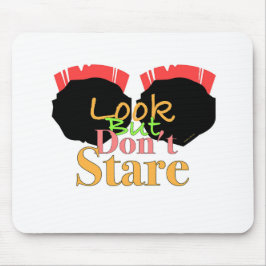 メッセージカッコいいルックだが凝視しない マウスパッド