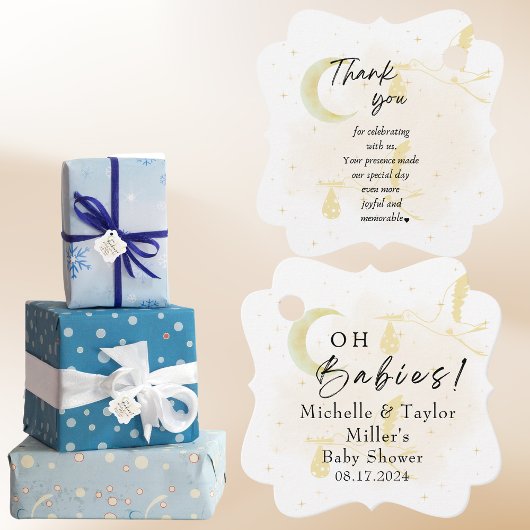 メッセージカードああベビー!ニュートラルツインストーク フェイバータグ