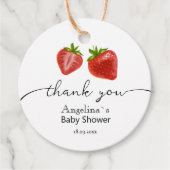 メッセージカードありがとう赤ちゃんシャワー。 フェイバータグ (正面)