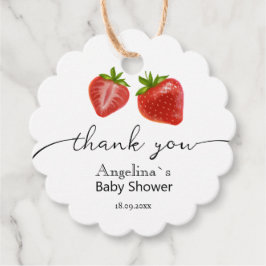 メッセージカードありがとう赤ちゃんシャワー。 フェイバータグ