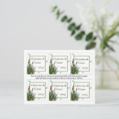 メッセージカードのカタイル/トンボ色の青T ポストカード (スタンド正面)