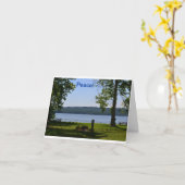 メッセージカードのalabama湖 カード (黄色い花)