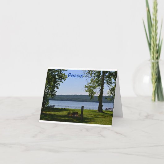 メッセージカードのalabama湖 カード (正面)