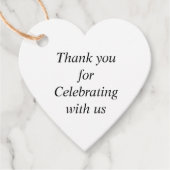 メッセージカードは私たち祝と一緒に フェイバータグ (正面)