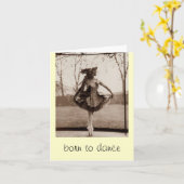 メッセージカードを踊るために生まれて下さい カード (黄色い花)