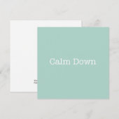 メッセージカードを静めて下さい ノートカード (正面/裏面)