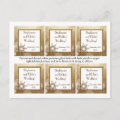 メッセージカードクリスマスぼやけ銅 シーズンポストカード (正面)