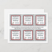 メッセージカードクリスマスホワイト シーズンポストカード (正面/裏面)