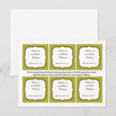 メッセージカードグリーンダマスクとブラウンダマスク ポストカード (正面/裏面)